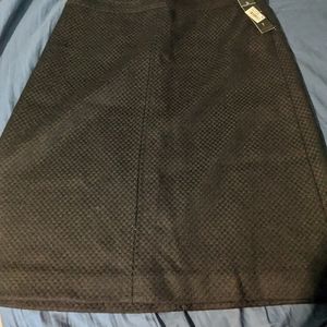 Theory black A- line skirt wool NWT